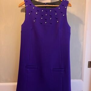 Tara Jarmon Purple Mini Dress